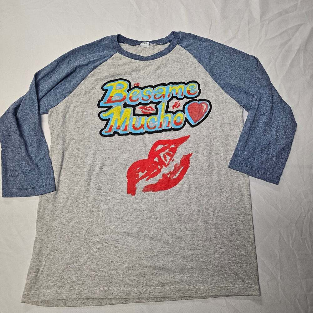 Besame Mucho 2023 Music Festival Raglan 3/4 Sleeve T-Shirt XL Mana Los Rukis